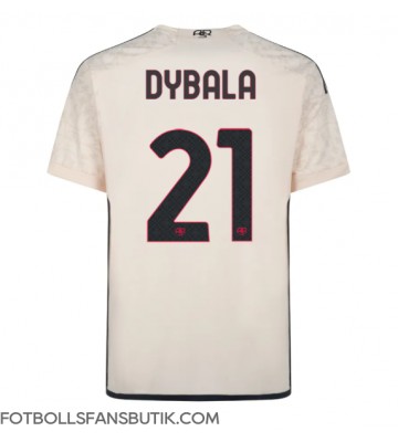 AS Roma Paulo Dybala #21 Replika Bortatröja 2023-24 Kortärmad